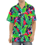 Parrot Banana Leaf Hawaii Pattern Print Aloha Shirt