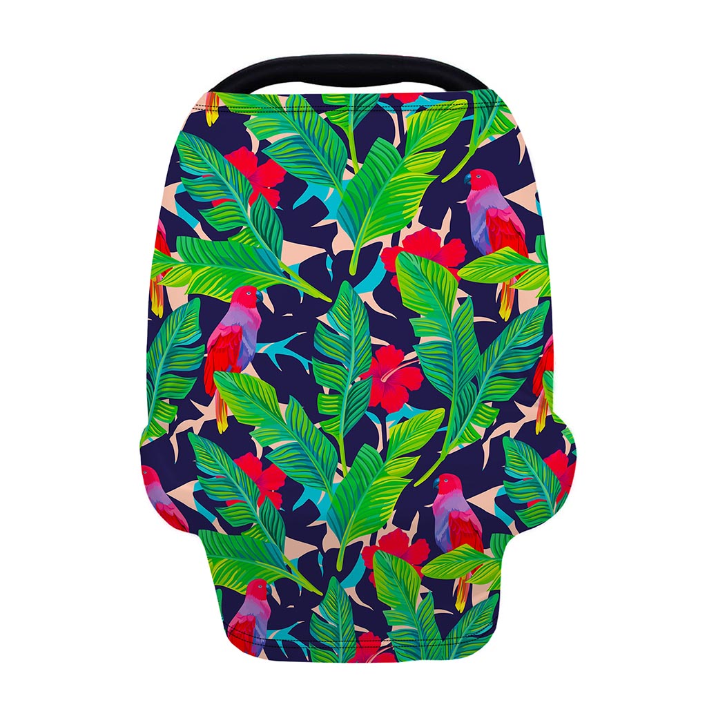 Parrot Banana Leaf Hawaii Pattern Print Baby Seat Cover