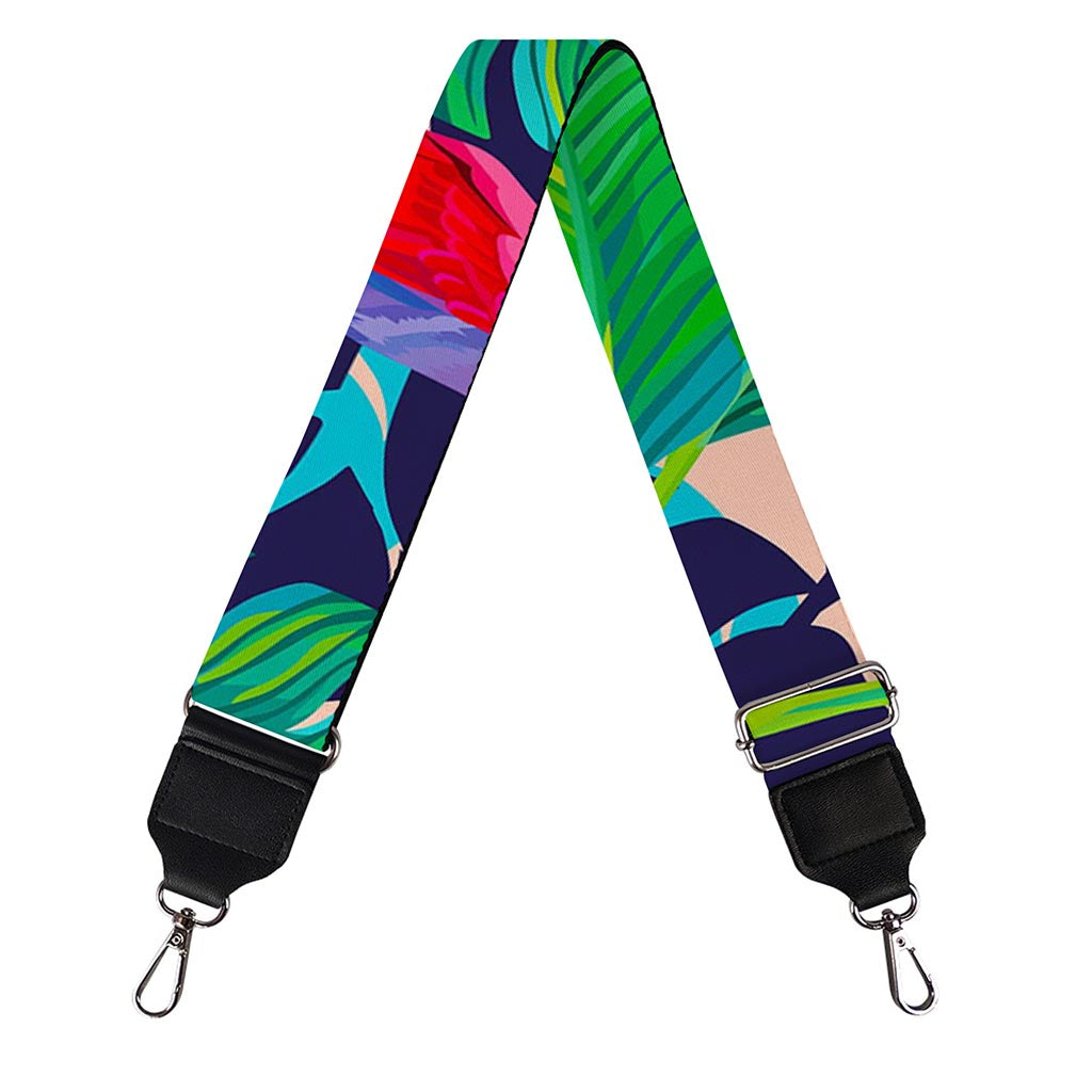 Parrot Banana Leaf Hawaii Pattern Print Bag Strap