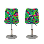 Parrot Banana Leaf Hawaii Pattern Print Bar Stool Covers