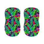 Parrot Banana Leaf Hawaii Pattern Print Bar Stool Covers