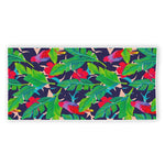 Parrot Banana Leaf Hawaii Pattern Print Beach Towel