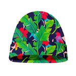 Parrot Banana Leaf Hawaii Pattern Print Beanie