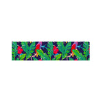 Parrot Banana Leaf Hawaii Pattern Print Bed Runner