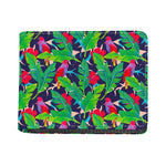 Parrot Banana Leaf Hawaii Pattern Print Bifold Wallet