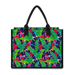 Parrot Banana Leaf Hawaii Pattern Print Canvas Tote Bag