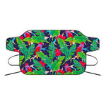 Parrot Banana Leaf Hawaii Pattern Print Car Windshield Snow Cover
