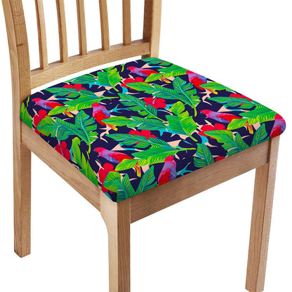 Parrot Banana Leaf Hawaii Pattern Print Chair Cushion Cover