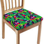 Parrot Banana Leaf Hawaii Pattern Print Chair Cushion Cover