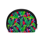 Parrot Banana Leaf Hawaii Pattern Print Coin Purse