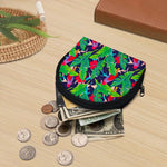 Parrot Banana Leaf Hawaii Pattern Print Coin Purse
