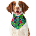 Parrot Banana Leaf Hawaii Pattern Print Dog Bandana