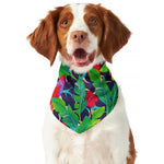 Parrot Banana Leaf Hawaii Pattern Print Dog Bandana