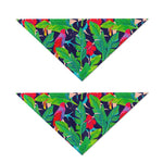 Parrot Banana Leaf Hawaii Pattern Print Dog Bandana