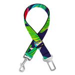 Parrot Banana Leaf Hawaii Pattern Print Dog Seat Belt