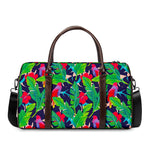 Parrot Banana Leaf Hawaii Pattern Print Duffle Bag