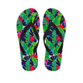 Parrot Banana Leaf Hawaii Pattern Print Flip Flops