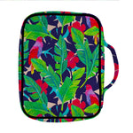 Parrot Banana Leaf Hawaii Pattern Print Front Pocket Bible Bag