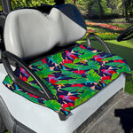 Parrot Banana Leaf Hawaii Pattern Print Golf Cart Seat Cover