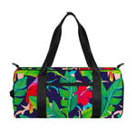 Parrot Banana Leaf Hawaii Pattern Print Gym Bag