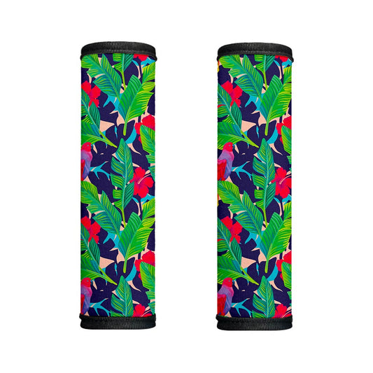Parrot Banana Leaf Hawaii Pattern Print Handle Covers
