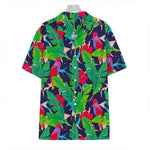 Parrot Banana Leaf Hawaii Pattern Print Hawaiian Shirt