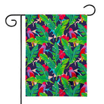 Parrot Banana Leaf Hawaii Pattern Print House Flag