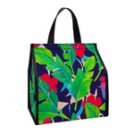 Parrot Banana Leaf Hawaii Pattern Print Insulated Lunch Tote