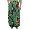 Parrot Banana Leaf Hawaii Pattern Print Lantern Pants