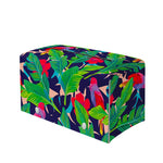 Parrot Banana Leaf Hawaii Pattern Print Leather Tissue Box Cover