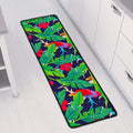 Parrot Banana Leaf Hawaii Pattern Print Long Kitchen Mat