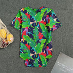 Parrot Banana Leaf Hawaii Pattern Print Men's Bodysuit