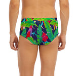 Parrot Banana Leaf Hawaii Pattern Print Men's Briefs