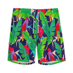 Parrot Banana Leaf Hawaii Pattern Print Men's Sports Shorts