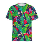 Parrot Banana Leaf Hawaii Pattern Print Men's Sports T-Shirt
