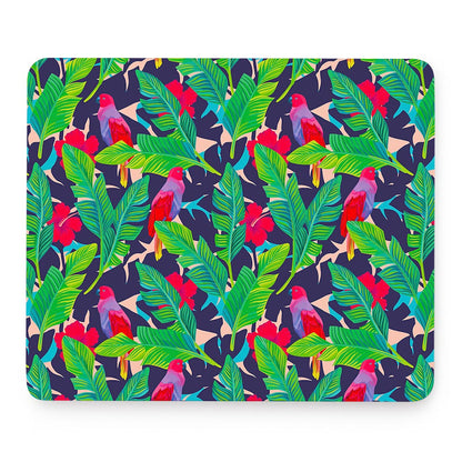 Parrot Banana Leaf Hawaii Pattern Print Mouse Pad