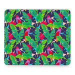 Parrot Banana Leaf Hawaii Pattern Print Mouse Pad