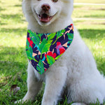 Parrot Banana Leaf Hawaii Pattern Print Over The Collar Dog Bandana
