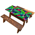 Parrot Banana Leaf Hawaii Pattern Print Picnic Table Cover