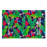 Parrot Banana Leaf Hawaii Pattern Print Placemat