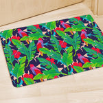 Parrot Banana Leaf Hawaii Pattern Print Polyester Doormat