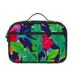 Parrot Banana Leaf Hawaii Pattern Print Portable Lunch Bag