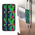Parrot Banana Leaf Hawaii Pattern Print Refrigerator Handle Covers