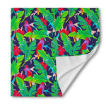 Parrot Banana Leaf Hawaii Pattern Print Silk Bandana