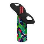 Parrot Banana Leaf Hawaii Pattern Print Single Neoprene Wine Tote