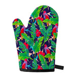 Parrot Banana Leaf Hawaii Pattern Print Single Oven Mitt