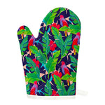 Parrot Banana Leaf Hawaii Pattern Print Single Oven Mitt