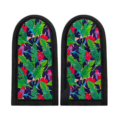 Parrot Banana Leaf Hawaii Pattern Print Skillet Handle Cover