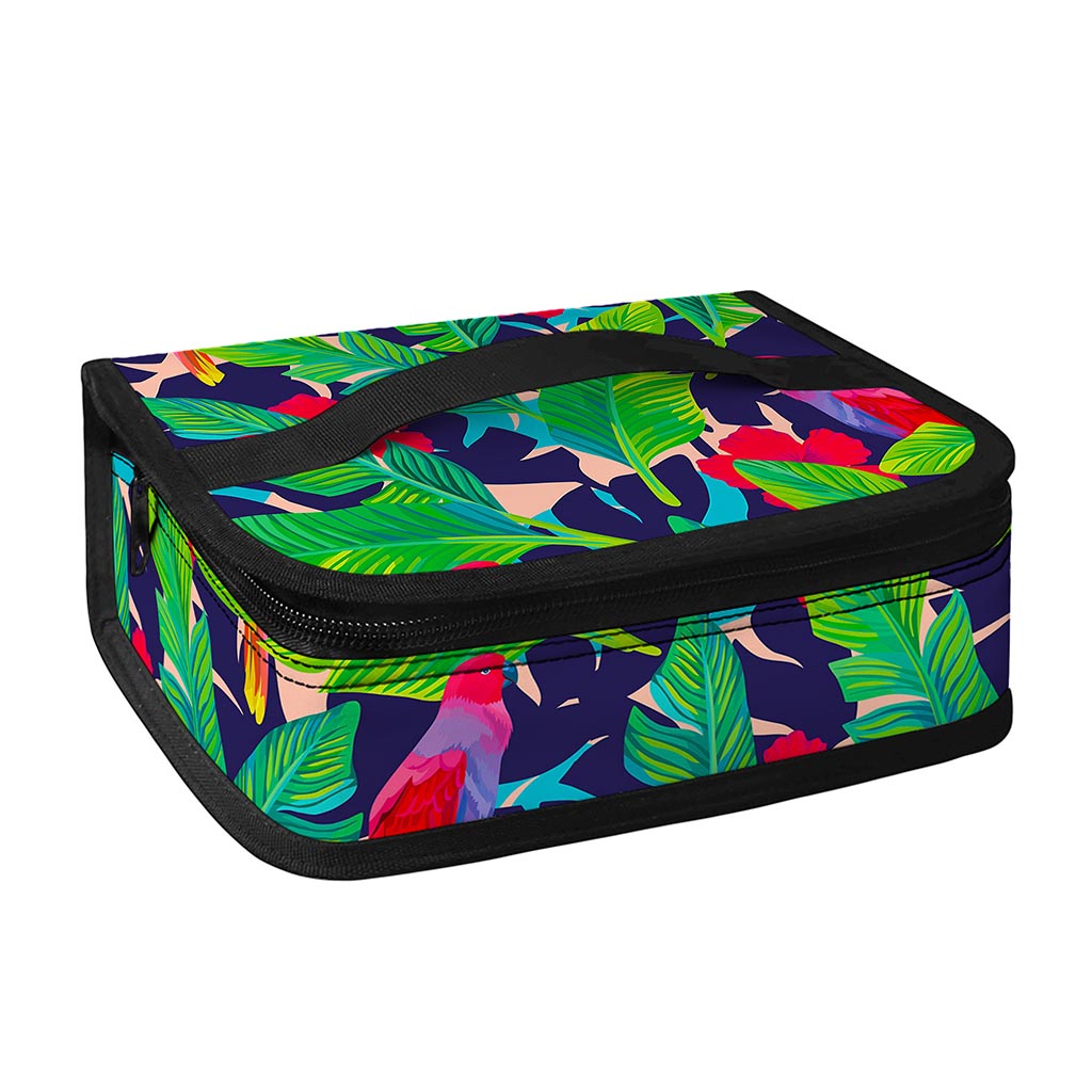 Parrot Banana Leaf Hawaii Pattern Print Small Lunch Bag