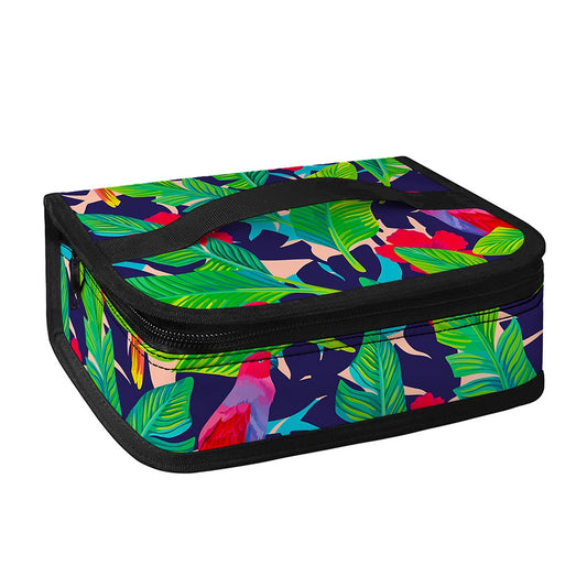 Parrot Banana Leaf Hawaii Pattern Print Small Lunch Bag